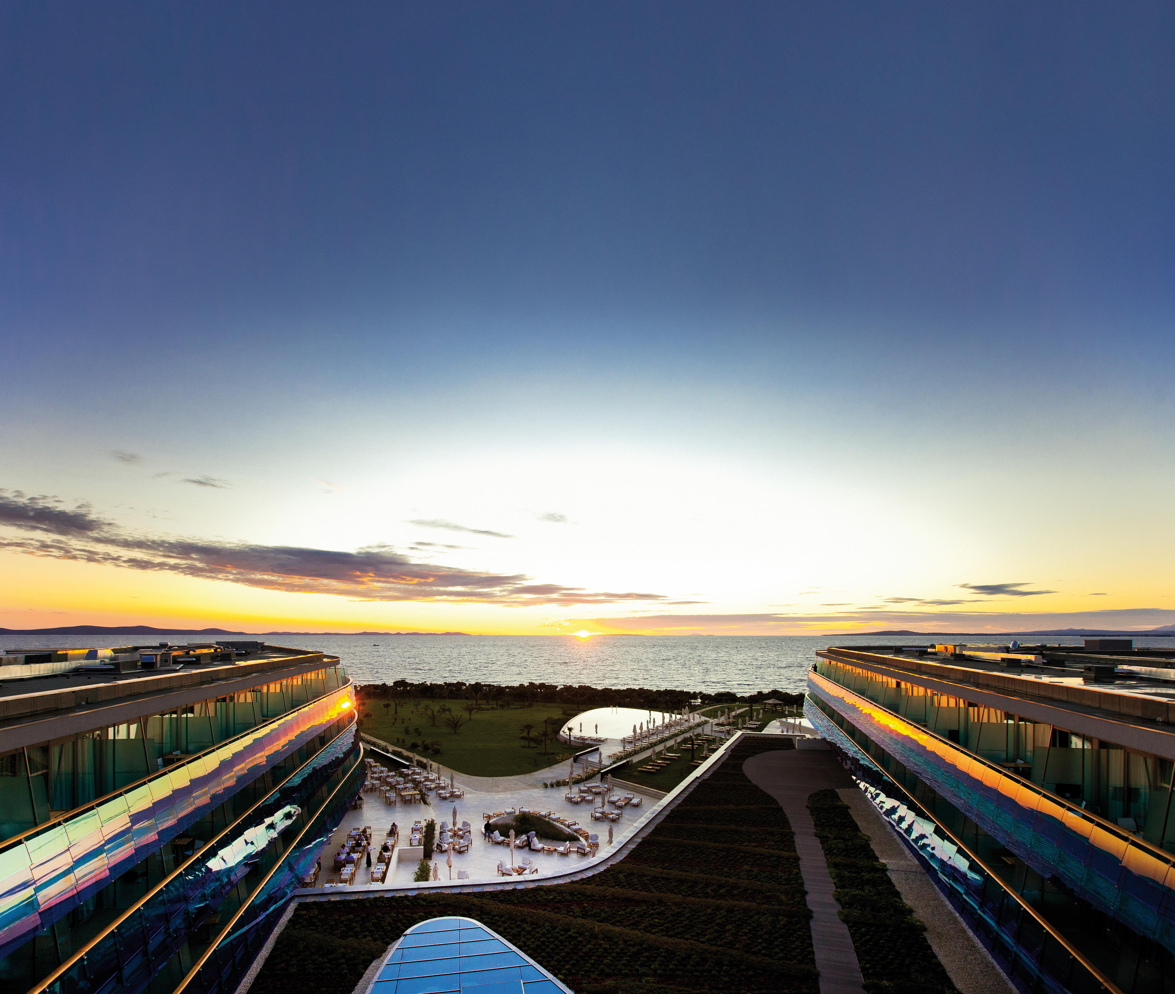 Falkensteiner Hotel & Spa Iadera Petrcane Eksteriør billede The view from the rooftop of the hotel